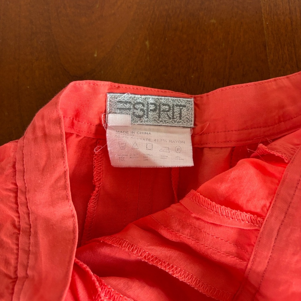 Esprit Vibrant Girls Coral A-Line Skirt - Picture 2 of 7